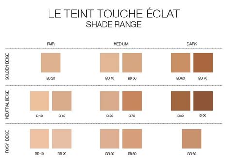 ysl touche éclat nº4|ysl touche eclat shade chart.